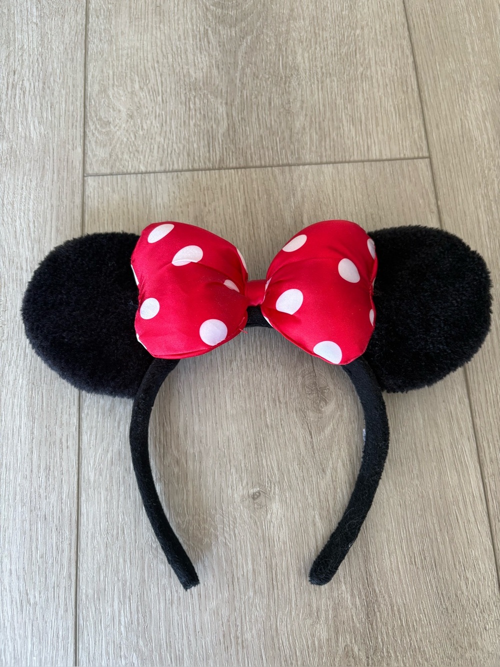 Disney Polka Dot Minnie Ear Headband - Red & Black